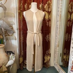 Vintage Tan Sleeveless Vest
